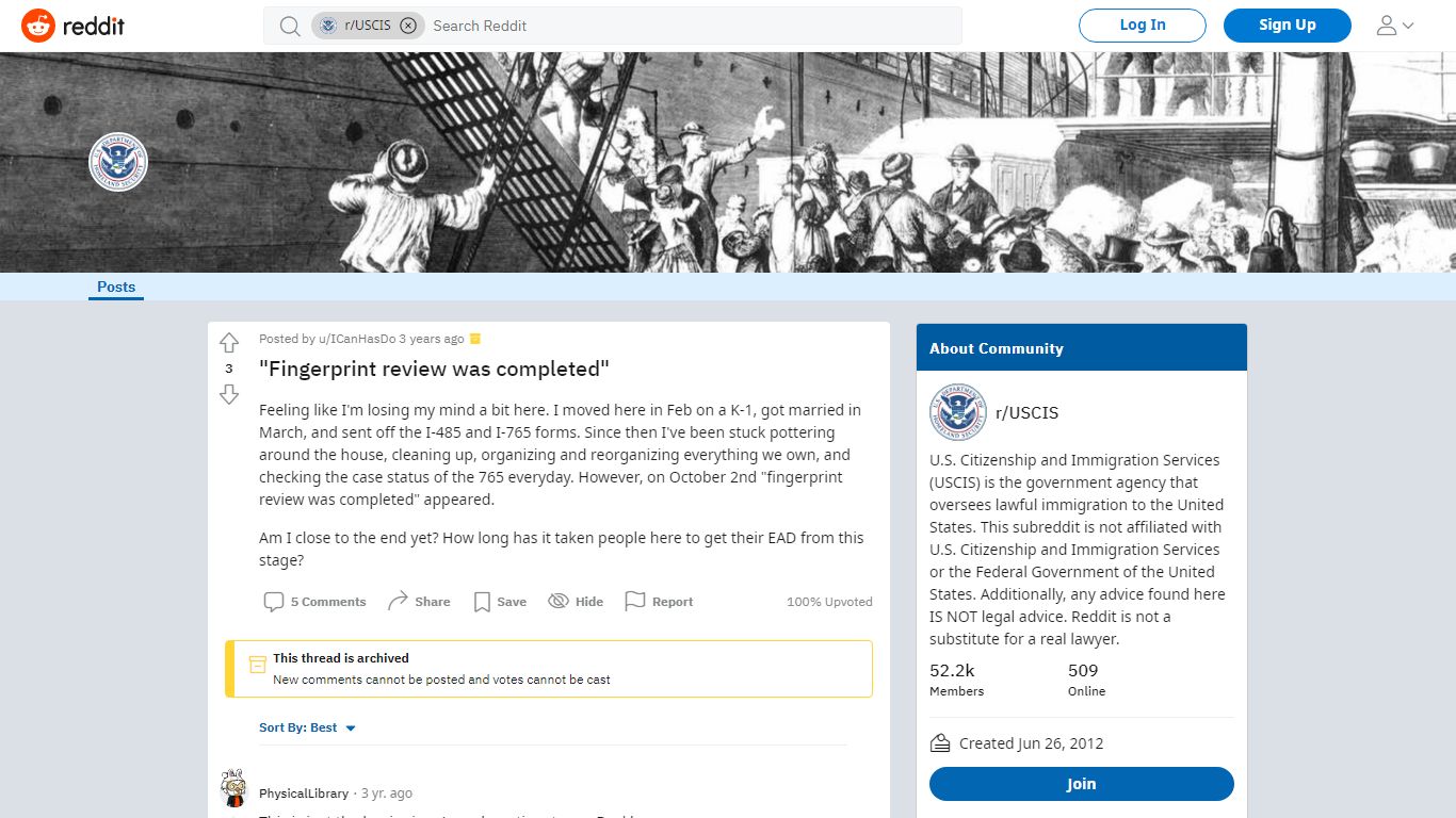 "Fingerprint review was completed" : USCIS - reddit